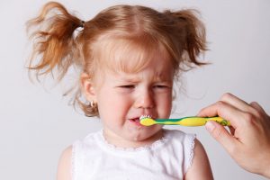 difficult to get kids to brush