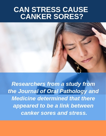 stress canker sores cause could