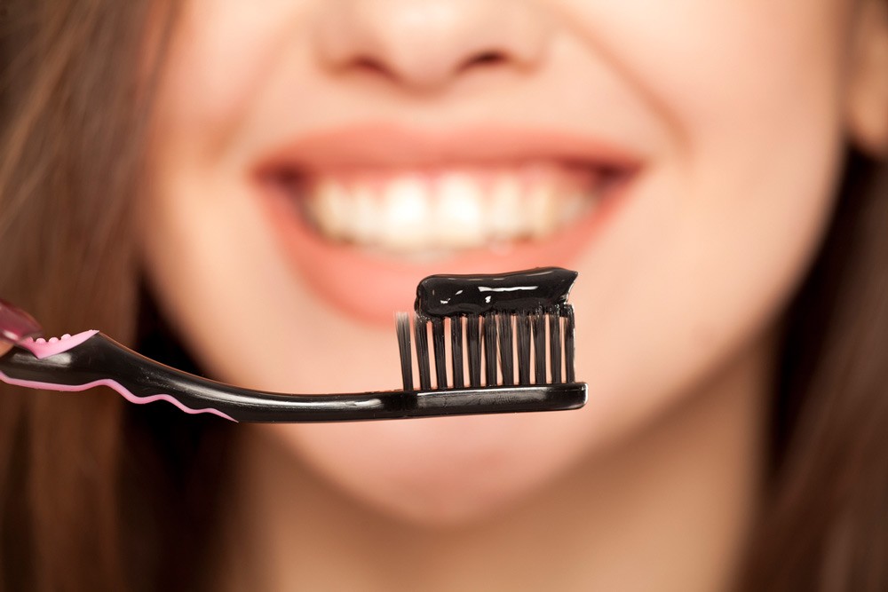 Teeth Whitening with Charcoal Toothpaste