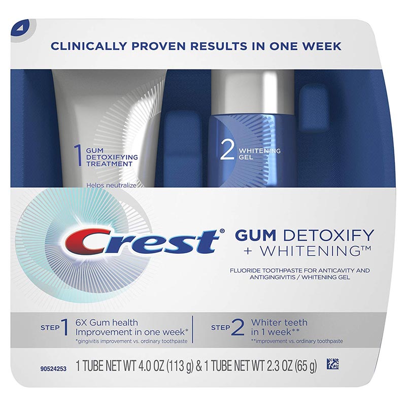 Crest Gum Detoxify + Whitening Two-step Toothpaste