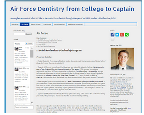 Air Force Dentistry from College to Captain