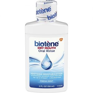 biotene fresh mint moisturizing oral rinse mouthwash image