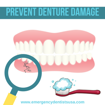 how to prevent denture damage