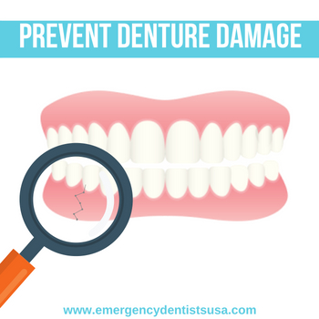 how to prevent denture damage