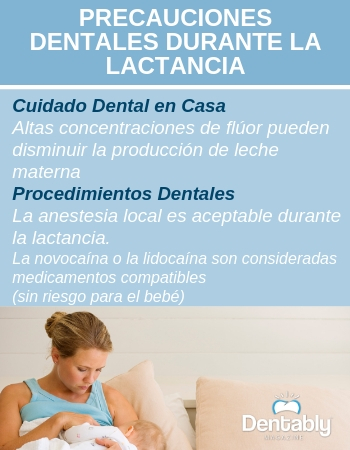 precauciones dentales durante lactancia